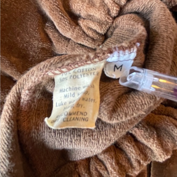 Vintage Brown Velour Pull Over - Picture 8 of 14